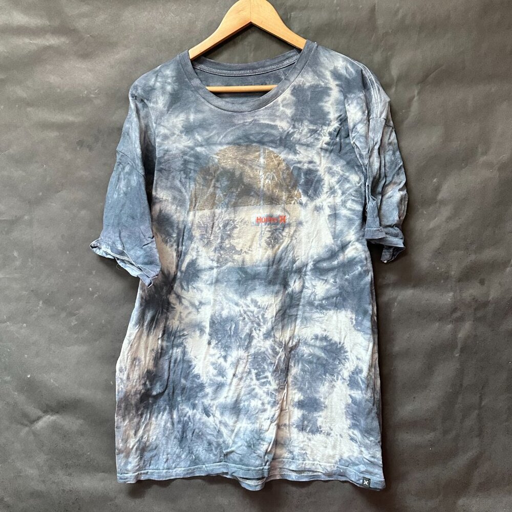 Hurley Cotton Tie Dyed Tee Shirt Dye Size XL Extra Large Short Sleeve T-shirt - Picture 7 of 7